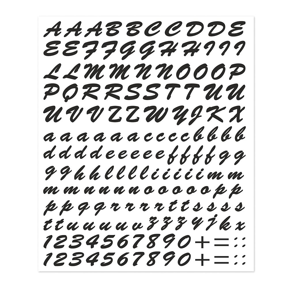 Letter Kit Stickers, Black