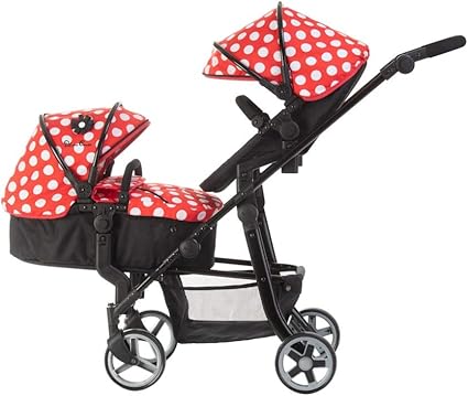 silver cross dolls pram red polka dot