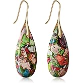 MJartoria Stone Earrings for Women Trendy Vintage Dangle Earrings Drop Earrings Statement Earrings Jewelry Gifts