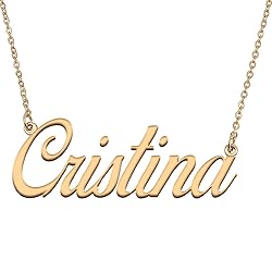 HUAN XUN Customized Custom Simple Any Name Necklace