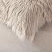 OJIA Deluxe Home Decorative Super Soft Plush Mongolian Faux Fur Throw Pillow Cover Cushion Case (12 x 20 Inch, Light Coffee)