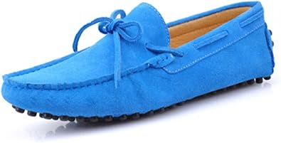 mens blue driving shoes