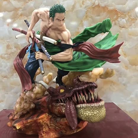 Amazon Co Jp Namfsr ワンピースゾロワンピースソードスタイルライオンソングソングロロノアゾロアニメキャラクター モデル40cm 15 76インチ Pvc素材スタチュー クリスマスギフト ワンピースフィギュア ホーム キッチン
