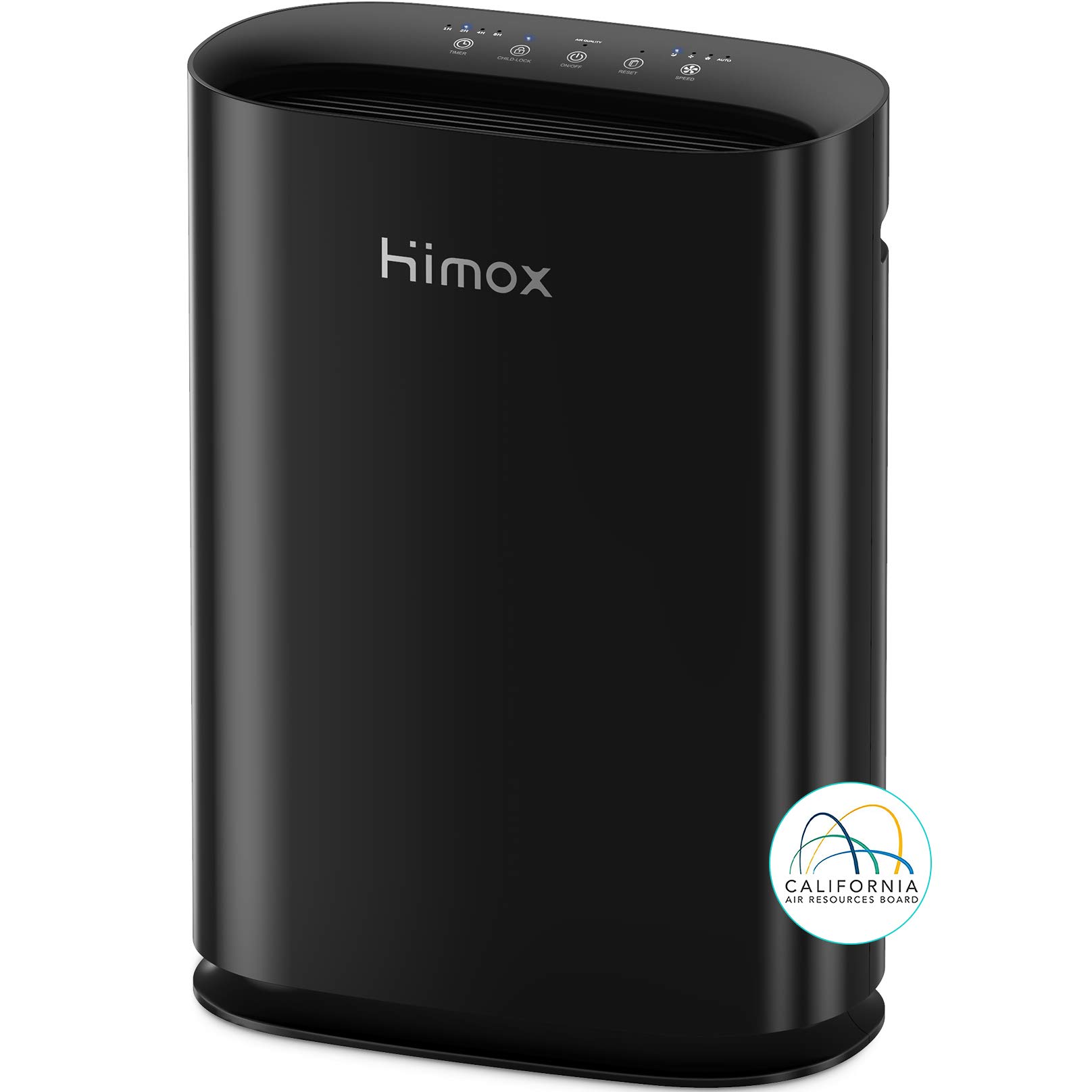 HIMOX H05 Smart Black Air Purifier Extra-Large Room for 1446 Sq Ft/h with High-precision Automatic Sensors, Medical Grade H13 HEPA Filter Air Purifiers Remove 99.9% of Dust Mold Allergens Pollen Smoke