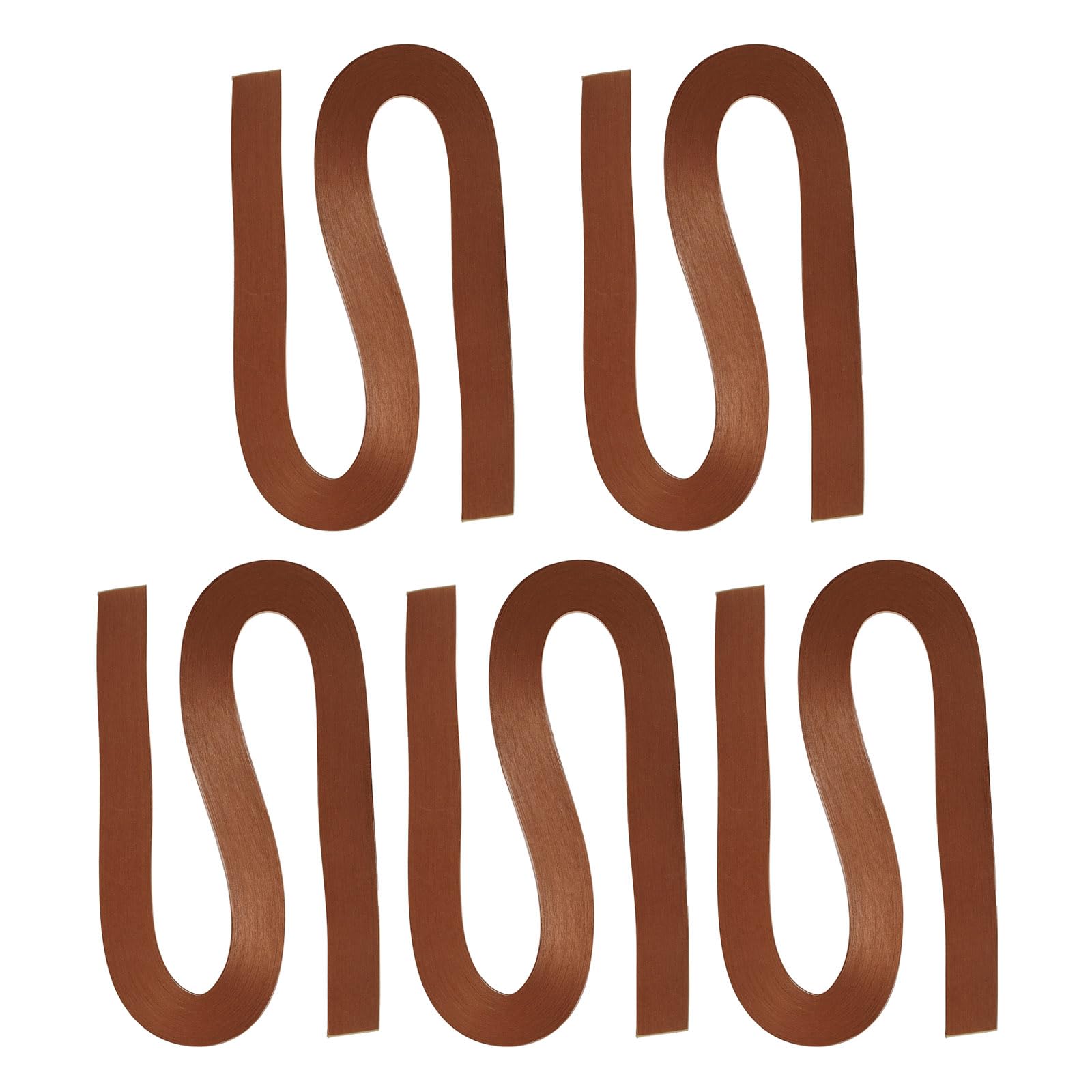 PATIKIL 600pcs Quilling Strips Paper 3mm(1/8") 54cm Origami Paper Quilling Strip for Art DIY Hand Craft Christmas, Dark Brown