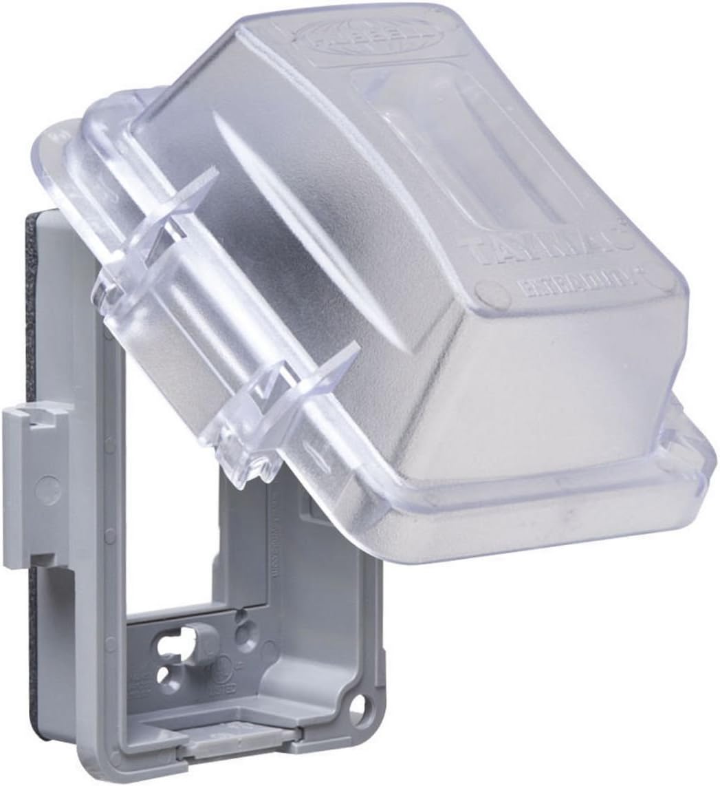 TayMac MM420C Single Gang Non-Metallic Weatherproof In-Use Cover, Clear - - 
