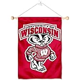 Wisconsin Badgers Bucky Banner for Windows Doors and Walls