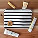 Canvas Zipper Pouch, Back To School Student Supplies Organizer, Best for College Dorm Room Accessories, Students BTS Organization Bag, Pouches Hold 50 Pencil-Make Up-Toiletries-Phones-Electronics