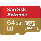 SanDisk Extreme 64GB microSDXC UHS-I Card with Adapter (SDSQXNE-064G-GN6MA)