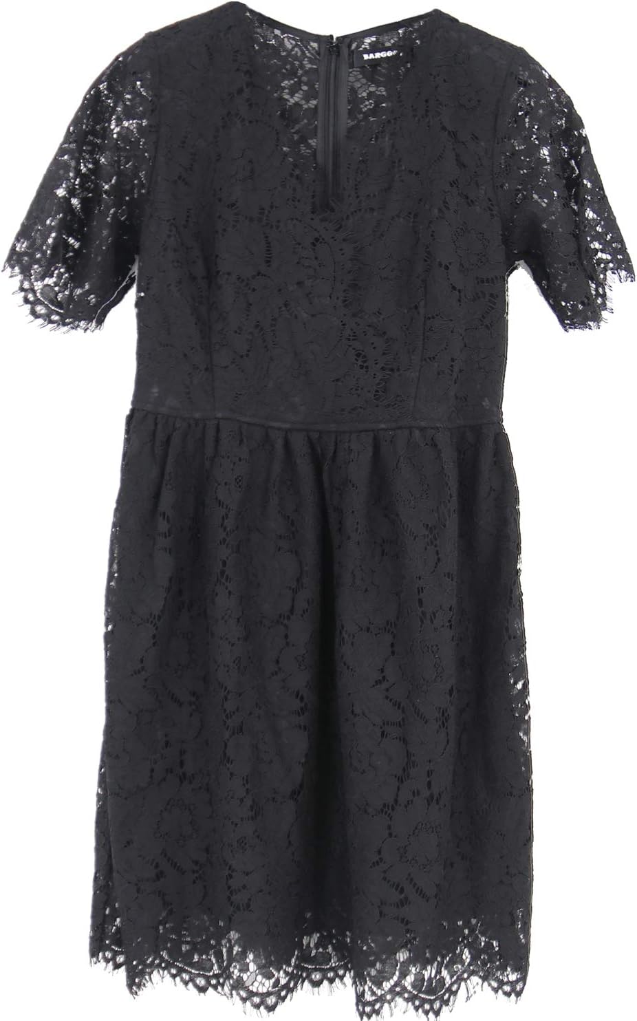 BARGOOS Women Lace Romper Deep V Neck Lace Floral Short Sleeves Hollow Out Sexy Mini Party Jumpsuit Rompers Playsuit