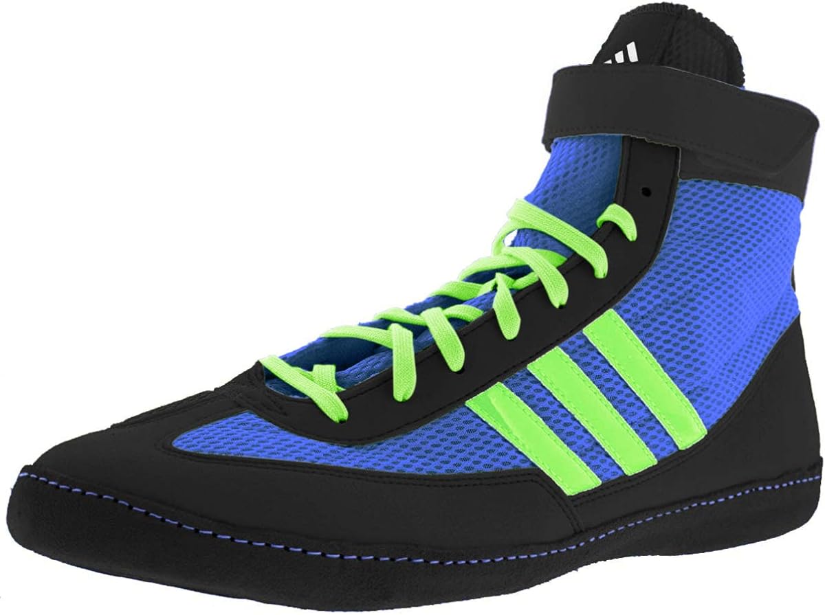 lime green and blue adidas