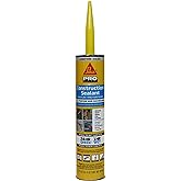 SIKA Sikaflex Construction Adhesive Sealant, Limestone, 10.1 oz Cartridge | Weatherproof polyurethane, Seals joints, cracks and gaps, Bonds concrete and wood, Paintable, Durable and flexible