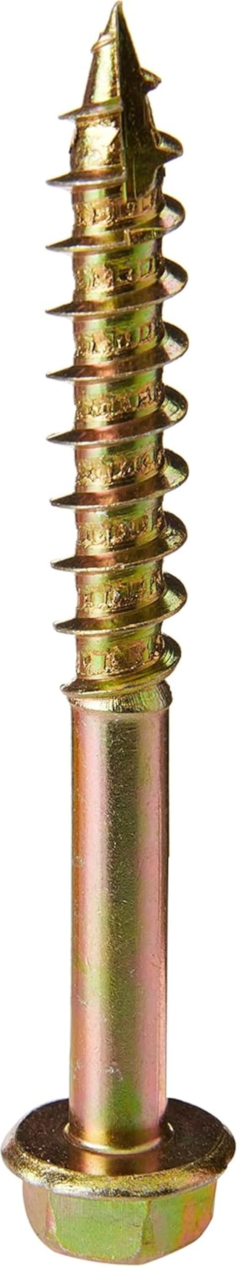 TIMCO Advanced Coach Screw | Hex Flange Head | Slash Point | Yellow | 10.0 x 80 | Box of 50 (1080SCSY)