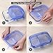 WETONG Silicone Stretch Lids,10 Pack Silicon Lids and Food Covers -Various Sizes and Shape of Containers, Reusable, Durable and Expandable Food Covers, Keeping Food Fresh, Dishwasher(Blue)