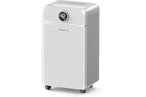 CHIVALZ Dehumidifier for Basement, Home, Bedroom, Bathroom, Humidity Display, Auto Shut Off, 3 Modes, Timer, Auto Defrost, Ch