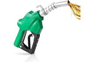 VEVOR 1 Inch NPT Automatic Fuel Nozzle, Max Flow Rate 21.6 GPM, Auto Shut Off Diesel Gas Pump Nozzle with 3-Speed Trigger Loc