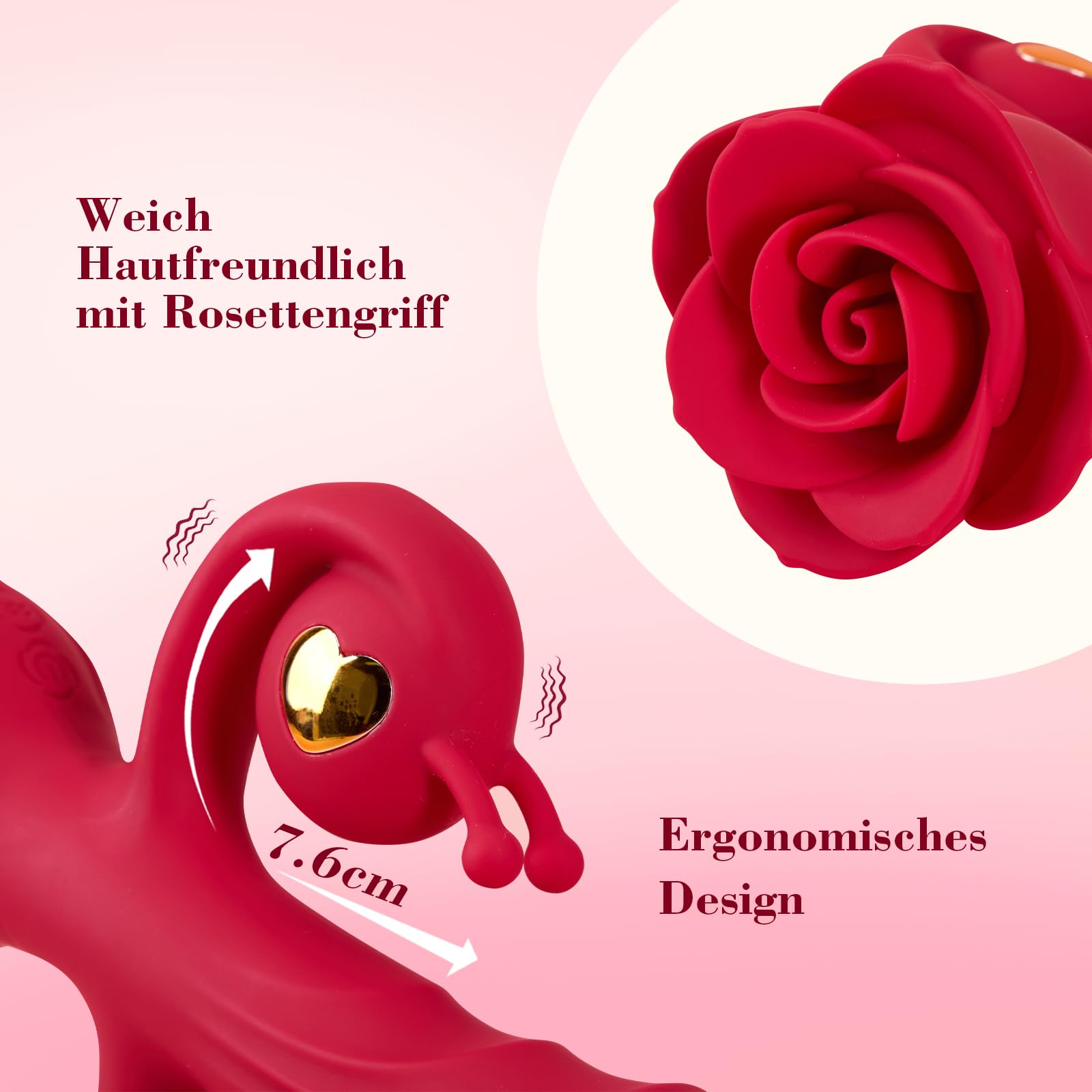 3 in 1 Vibration für Frauen 10 * 10 * 10 Stark Vibrationsmodi, Vibrator Dildo für G-Punkt Klitoris Anal, Sex Spielzeug für die Frau, Vibratorensets für Frauen Solo Sex Toys Sexspielzeug