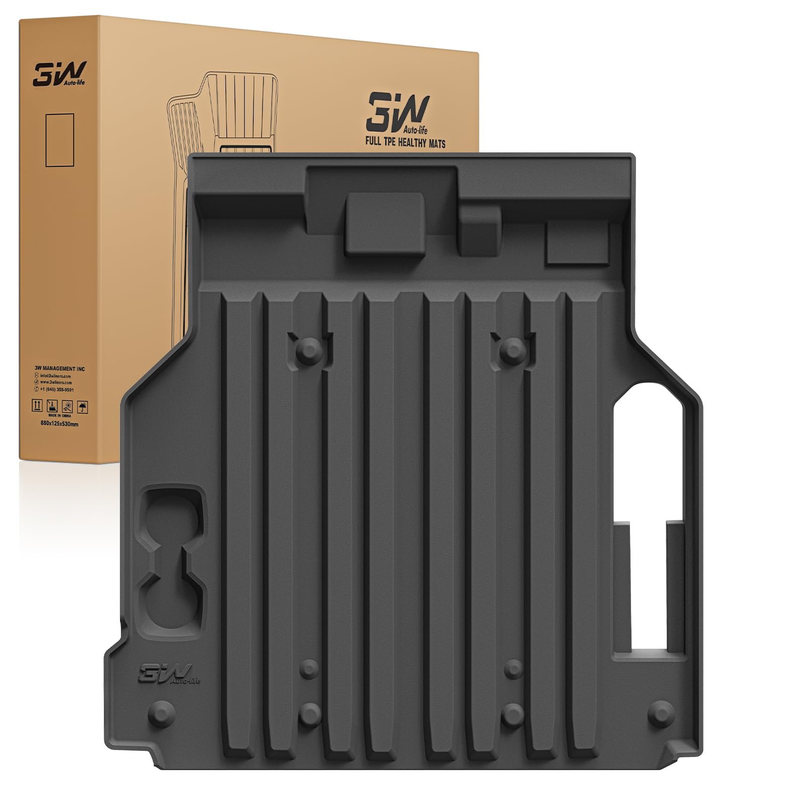 3W Front Cargo Liner Fit for Silverado EV/GMC Sierra EV/Sierra EV Denali 2024 2025 2026 Accessories All Weather TPE Custom Fit Front Trunk Liner for Silverado EV/GMC Sierra EV/Sierra EV Denali Image