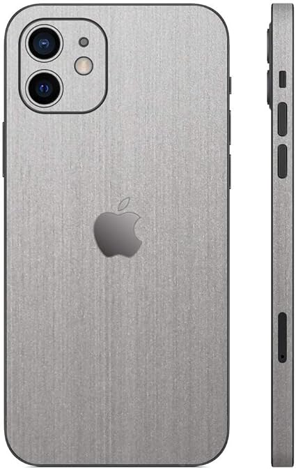 Amazon Wraplus For Iphone12 Mini 全31色 シルバーブラッシュメタル スキンシール 背面 側面 フィルム ケース Iphone 12 Mini スキンシール 通販