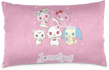 Amazon 75x50cm ジュエルペット 枕カバー まくらカバー 抱き枕 家庭用枕カバー 封筒式 まくら 柔らかい グッズ キャラクター インテリア 人気 洗っても縮みにくいzarker 枕カバー ピローケース オンライン通販