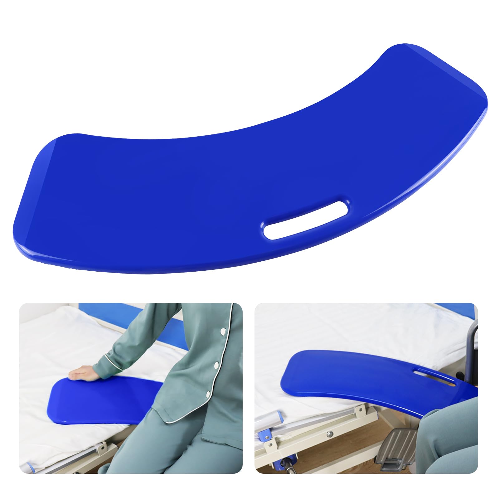 YHK Sliding Transfer Boards, Sliding Boards to Transfer to Wheelchairs, Seniors from Bed to Chair, Car, Slide Assist Device, Sliding Boards Hold up to 330 lbs (Blue)