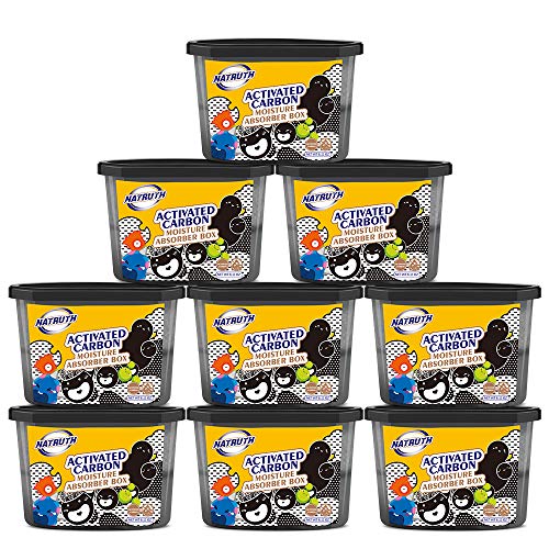 NATRUTH Moisture Absorbers with Activated Charcoal,500ML(9 Packs