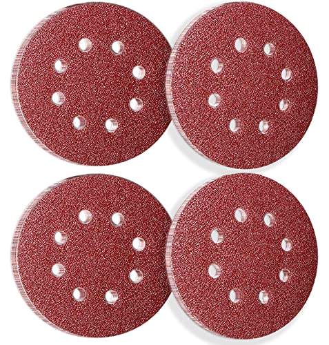 50Pcs 125mm 8 Holes Sanding Discs Pads Sanding