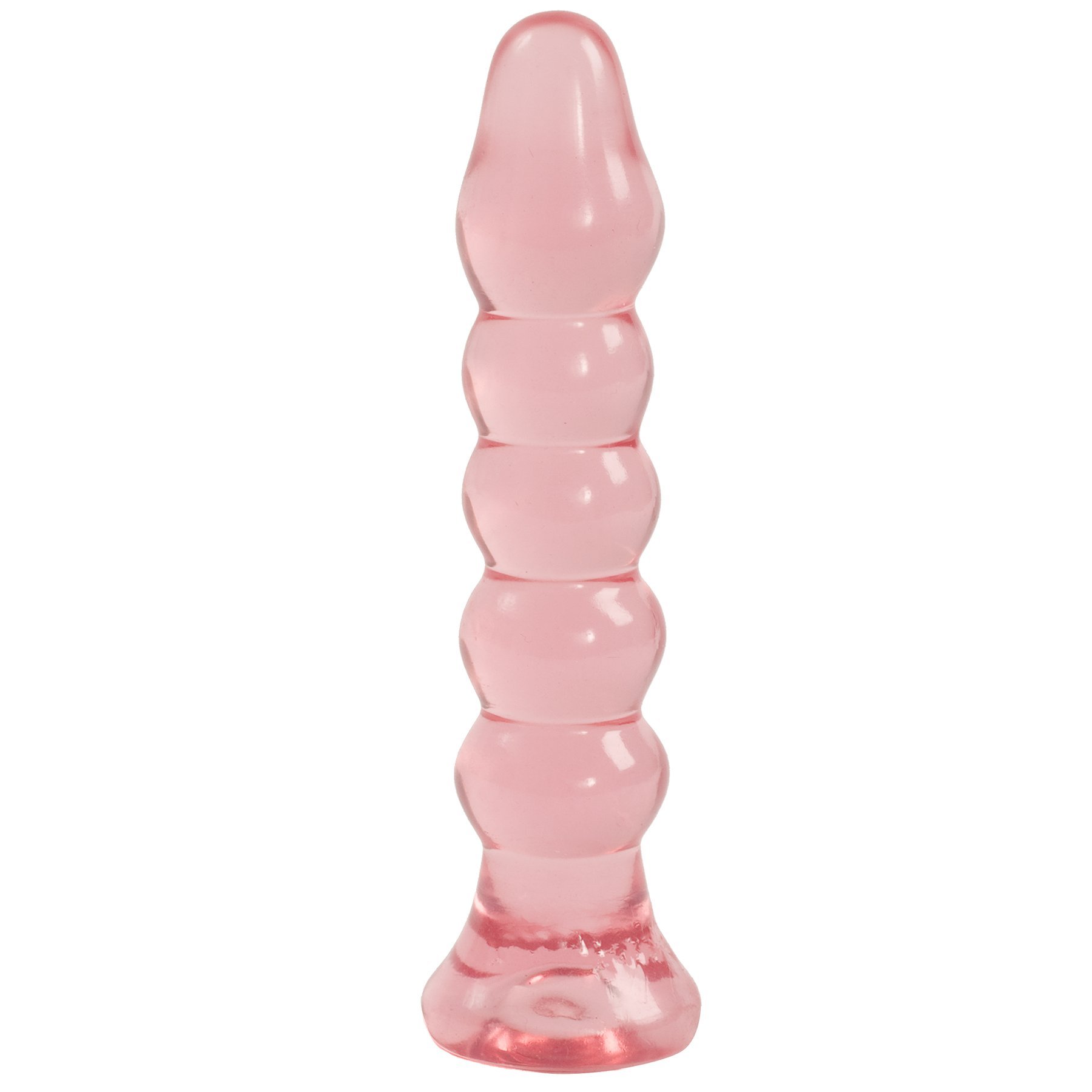 Doc Johnson Crystal Jellies Anal Dildos Pink One Size