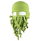 Amurleopard Unisex Barbarian Knit Beanie Octopus (One size, Green~)