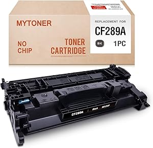 MYTONER (No Chip) Compatible Toner Cartridge Replacement for HP 89A CF289A Toner for for Laserjet Enterprise M507 MFP M528 Series Printer Ink (Black,1-Pack)