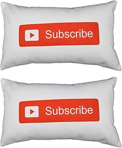 Sweet Pig Pack of 2 Fall Pillow Covers Youtuber Throw Cases Cushion for Sofa Couch Home Decor Bedroom Living Room Car Farmhouse Christmas Soft Comfortable Cozy (12x20 inches)