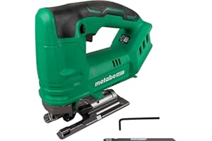 Metabo HPT 18V Cordless Jig Saw, Lightweight Design at 4.2 lbs, 2,500 Strokes Per Minute, 4 Cutting Modes, Tool-Less Blade Change, LED Light, Dust Blower, Tool Body Only, C3607DBQ4
