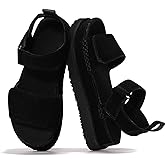 Project Cloud 100% Genuine Leather Platform Sandals For Women - Memory Foam Insole Slip Resistant Chunky Womens Sandals with adjustable straps - Wedge Sandals for Women 2026 (Bronzestar)