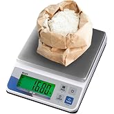 Polit 0.1g Precision Kitchen Scale 6.6lb/3kg, Digital Food Scale | Stainless Steel Top, Counting Mode, 5 Weighing Units, Adjustable Auto-Off, Battery Or Plug-In, Baking &amp; Spices