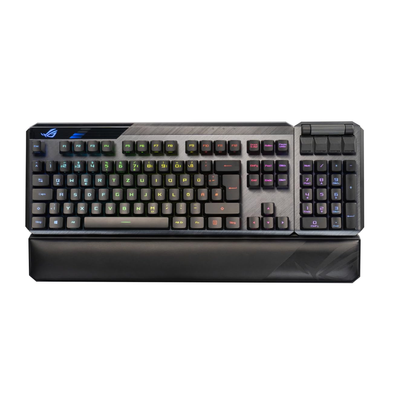 Asus Rog Claymore II - Clavier Mécanique Gaming Azerty, Switches Opto-Mécaniques Rog Rx, Pavé Numérique & Repose-Poignet Amovibles, Modes Filaire & Sans Fil (2.4 Ghz) Et Éclairage Aura Sync