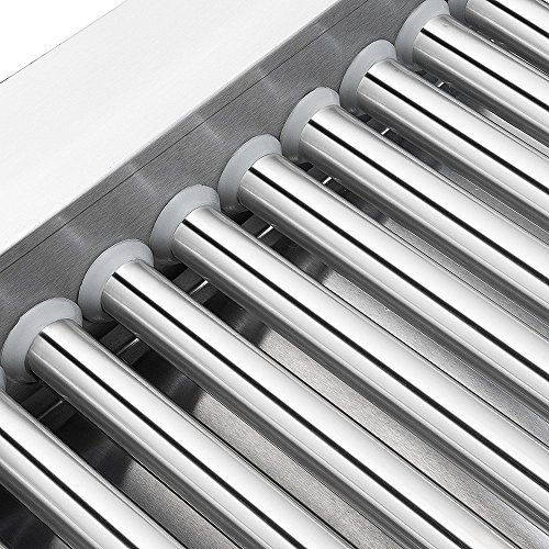 Clevr Commercial Hotdog Roller Machine 11 Roller and 30 Hot Dog Grill Cooker Warmer
