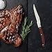 Hailingshan Steak Knives Set, Laguiole 6-Piece [23CM / 9 Inches] Premium Stainless Steel Serrated Cutlery Knives Set of 6 with Gift Box, Flatware Knife Set for Dinner and Tableware Use – Wood Handle