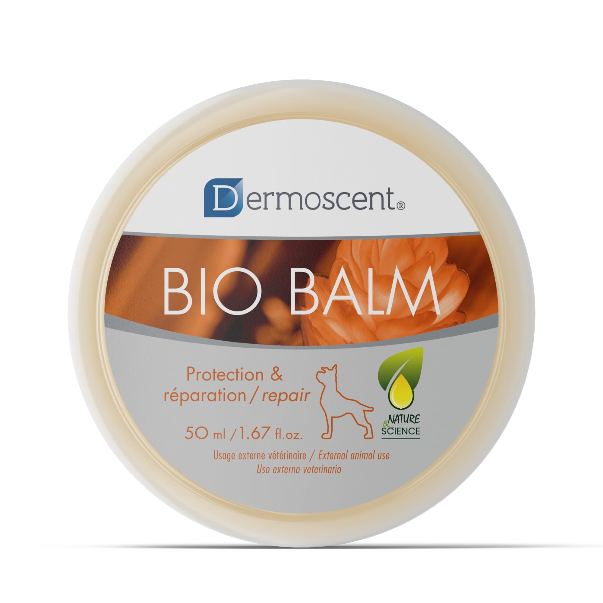 Dermoscent | Bio Balm | Dog Paw Balm | Organic Moisturizer for Paw Pads, Nose & Elbow | Itchy Dog Skin Relief | Soothes Sensitive Paws | 50ml