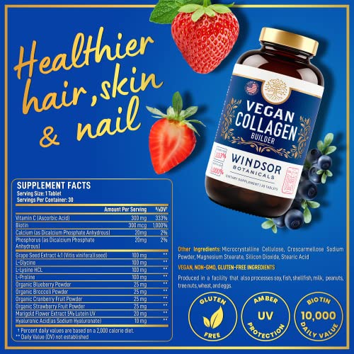 Vegan Collagen Supplements PlantBased Collagen Pills for Women and