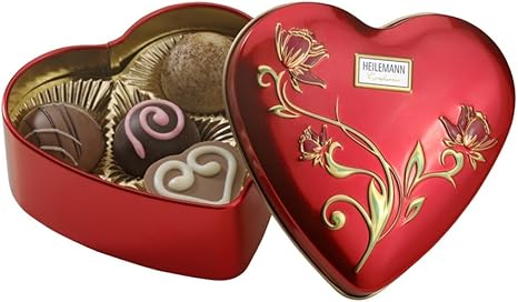 Caja de bombones - Forma de corazón: Amazon.es: Alimentación y bebidas