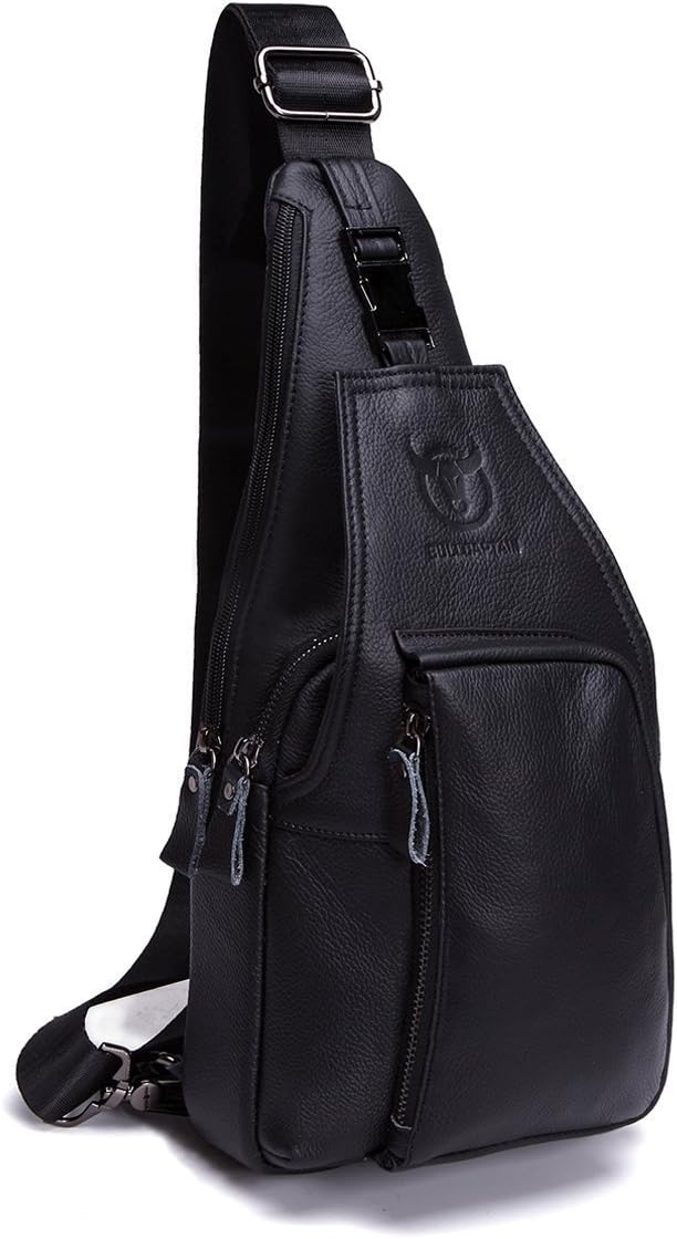 HARPIMER Men Genuine Leather Chest Bag