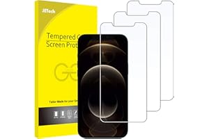 JETech Screen Protector for iPhone 12 Pro Max 6.7-Inch, Tempered Glass Film, 3-Pack