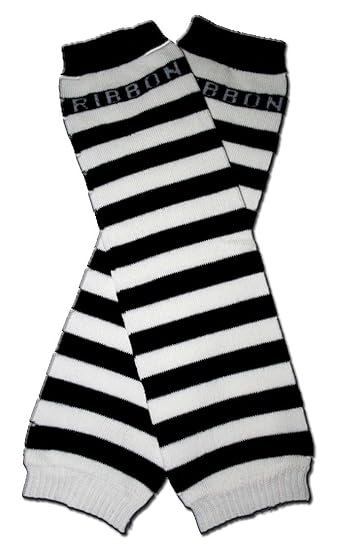 black and white striped baby leggings