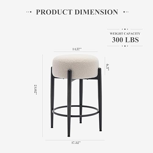 White Swivel Counter Stools Nathan James 22201 Arlo Modern