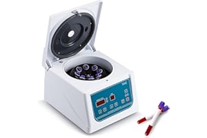 CGOLDENWALL Centrifuge Machine Lab PRP Benchtop Centrifuge 100-4000RPM Low Speed Desktop Centrifuge Machine Timer 1-99min 8x15ml
