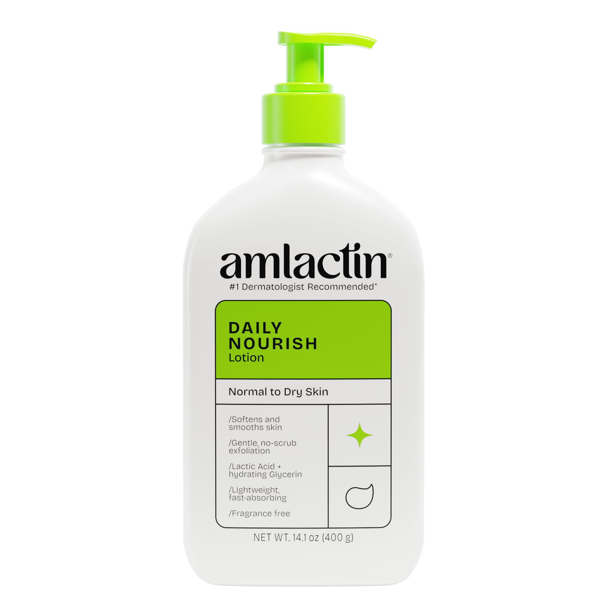 Photo 1 of ** SOLD AS IS, NO REFUN/RETURN** SEE COMMENTS!
AmLactin Daily Nourish Therapeutic Body Lotion for Dry Skin - No-Scrub Exfoliator and Moisturizer 12% Lactic Acid Lotion, 14.1 oz (Packaging May Vary)