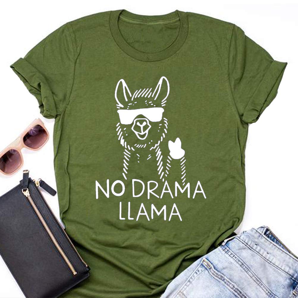 Women No Drama Llama T-Shirt