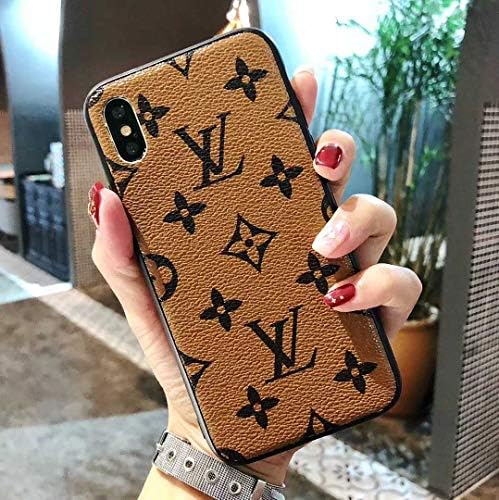 Vintage Monogram iPhone Xs MAX Case, Light Brown Luxury TPU Case for iPhone Xs MAX -US Fast Deliver