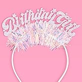 xo, Fetti Birthday Girl Headband - Fits Adult + Child | Bday Party Hair Accessory, 21st Favor, Birthday Party Decorations, 30th Supplies, Sweet 16, Cute Head Piece