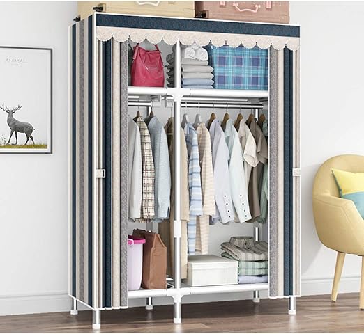 Yigui Kleiderschrank Kleiderschrank Mietzimmer Hangen Kleiderschrank Home Assembly Stoff Schrank Kleine Wohnung Schlafzimmer Lagerung B Amazon De Kuche Haushalt
